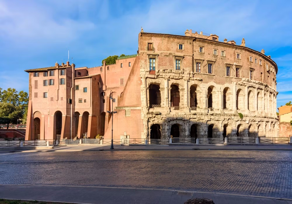 ancient theater of marcellus in rome italy